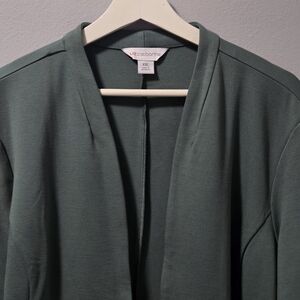 NWT Liz Claiborne Women's Long Sleeve Open Front Cardigan 4-Way Stretch Size XXL